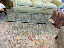 Load image into Gallery viewer, Contemporary Glass Top Coffee Table with Chrome Base from Flexform
