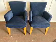 Load image into Gallery viewer, Pair of Velvet Arm Chairs
