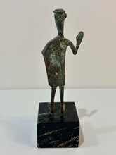 Load image into Gallery viewer, Vintage Bronze Italian  Figurine on  Marble Base

