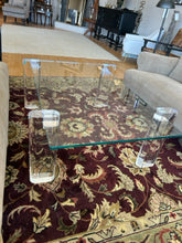 Load image into Gallery viewer, Glass Top Coffee Table with Adjustable Lucite Legs from Interlude Home

