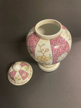 Load image into Gallery viewer, Pink Floral Lidded Ginger Jar
