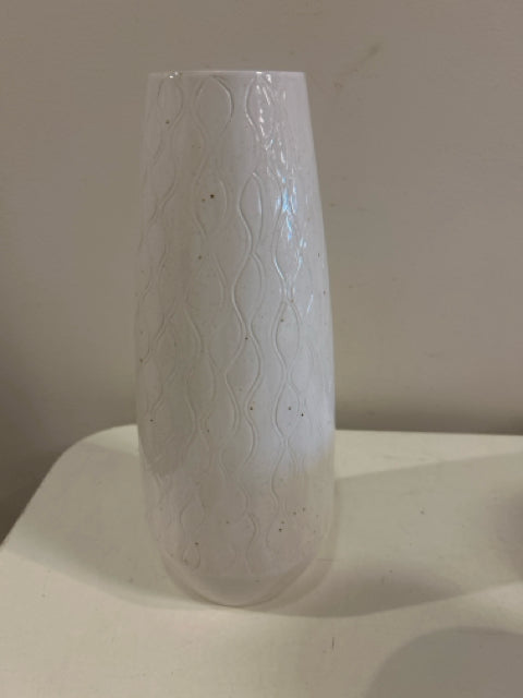 White Ceramic Vase From Crate & Barrel