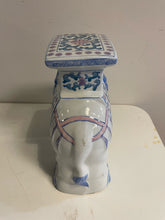 Load image into Gallery viewer, Ceramic Chinoiserie Elephant Plant Stand
