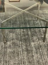 Load image into Gallery viewer, Reproduction Barcelona Glass Top Coffee Table Designed by Mies van der Rohe
