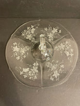 Load image into Gallery viewer, Etched Glass Serving Tray with Handle
