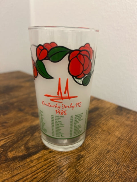 Commemorative Kentucky Derby Mint Julep Glass 1986