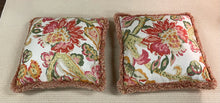 Load image into Gallery viewer, Pair of Floral Patterned Pillows from Lee Jofa
