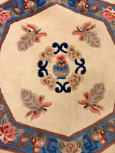 Load image into Gallery viewer, Floral Octagonal Wool Area Rug

