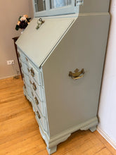 Load image into Gallery viewer, Vintage Four Drawer Secretary in Great Coastal Sage
