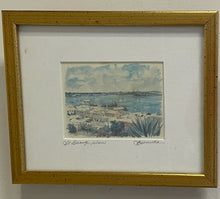 Load image into Gallery viewer, Watercolor &quot;St. George View&quot;  Bermuda by Joan Forbes, signed
