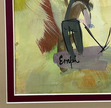 Load image into Gallery viewer, Original Gouache &amp; Pastel on Paper of Harvest Scene by Maurice Empi, signed
