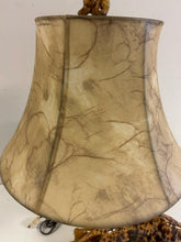 Load image into Gallery viewer, Vintage MCM Prowling Leopard Ceramic Lamp with Monkey Finial from Royal Haeger
