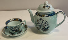 Load image into Gallery viewer, 8 Place Settings Adams Ming Toi Blue Calyx Ware (Ironstone) with Serving Pieces from Wedgwood
