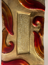 Load image into Gallery viewer, Contemporary Red &amp; Gold Rectangular Platter
