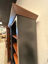 Load image into Gallery viewer, Black Framed Bookcase with Five Shelves from Ethan Allen
