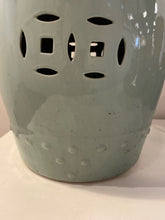 Load image into Gallery viewer, Ceramic Teal Garden Stool
