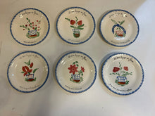 Load image into Gallery viewer, Six Vintage French "Le Doux Langage de Fleurs" Plates
