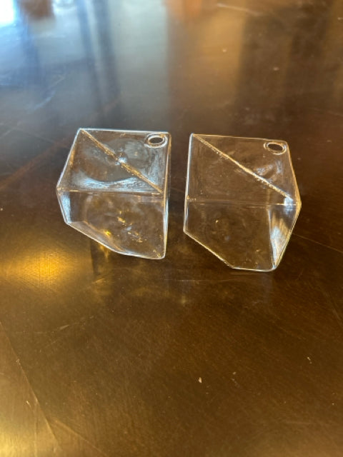 Geometric Cubed Vases - Set of Two