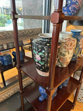 Load image into Gallery viewer, Five Shelf Etagere with  Brass Finials
