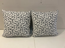 Load image into Gallery viewer, Brand New Pair of Custom Black &amp; White Geometric Pillows
