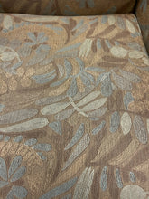 Load image into Gallery viewer, Pair of Tan, Turquoise &amp; Sage Green Patterned Upholstered Arm Chairs from Steinhafel&#39;s
