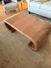 Load image into Gallery viewer, MCM Lacquered Scroll Cocktail Table
