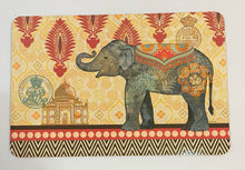 Load image into Gallery viewer, Four Cork-Backed Caravan Elephant Placemats from Jason
