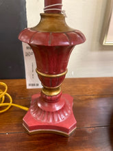 Load image into Gallery viewer, Petite Red &amp; Gold Lamp
