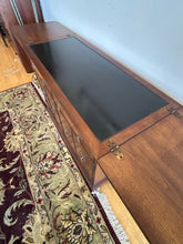 Load image into Gallery viewer, Georgian Banded Mahogany Flip Top Server on Wheels from Craig Furniture
