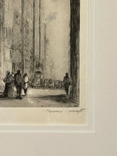 Load image into Gallery viewer, Framed Etching of the Church of St. Hilaire in Poitiers, signed
