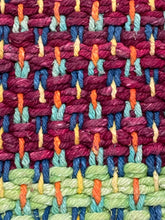 Load image into Gallery viewer, Colorful Woven Rug from Turtle Island Fibers
