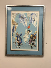 Load image into Gallery viewer, Framed Print &quot;Israel Colored Print Hebrew Gala,&quot; signed &amp; numbered
