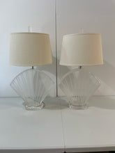 Load image into Gallery viewer, Pair of MCM  Lucite Shell Lamps  by Hivo Van Teal, signed
