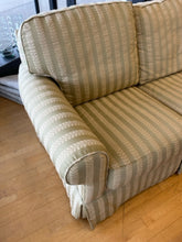 Load image into Gallery viewer, Green &amp; Cream Upholstered  Loveseat from Plunkett Furniture
