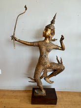 Load image into Gallery viewer, Vintage Gilt Bronze Thai Statue of Prince Phra Rama
