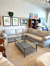 Load image into Gallery viewer, Light Gray Sectional from Pottery Barn
