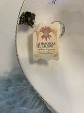 Load image into Gallery viewer, Hand Painted Venezia Mask with Blue Feathers made in Italy
