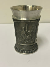 Load image into Gallery viewer, Vintage German Pewter Cup with Embossed Relief-2
