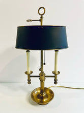 Load image into Gallery viewer, Three Arm Brass French Bouillotte Desk  Lamp
