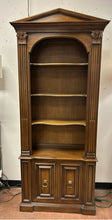 Load image into Gallery viewer, Vintage Three Shelf Bookcase with Two Door Cabinet
