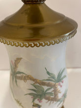 Load image into Gallery viewer, Painted Chinoiserie Metal Lamp
