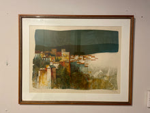 Load image into Gallery viewer, Abstract Print of Village by Alvar Sunol, signed &amp; numbered
