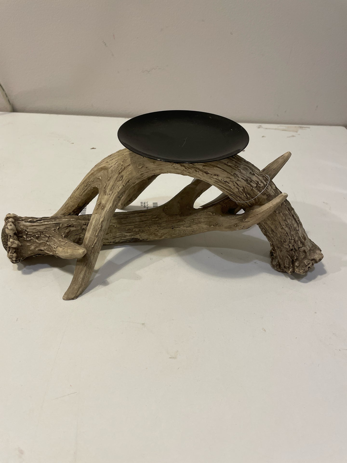 Faux Wood Candle Holder