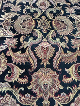 Load image into Gallery viewer, 100% Wool Black, Tan &amp; Red Area Rug made in India
