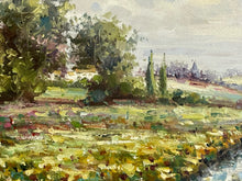 Load image into Gallery viewer, Framed Oil Painting of Flowers and Stream by Steve Winsky, signed
