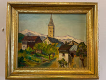 Load image into Gallery viewer, Framed Oil &quot;Townscape&quot; by Fritz Muhlbrecht
