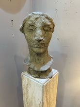 Load image into Gallery viewer, Vintage Cement Bust/Planter
