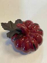 Load image into Gallery viewer, Small Cranberry Ceramic Pumpkin
