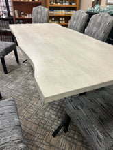 Load image into Gallery viewer, Mango Top Dining Table with Bird Feet Legs  8 Upholstered Candice  Dining Chairs from Walter E. Smithe
