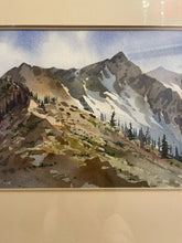 Load image into Gallery viewer, Winter Mountain Scene Watercolor by Richard Van Reyper, signed
